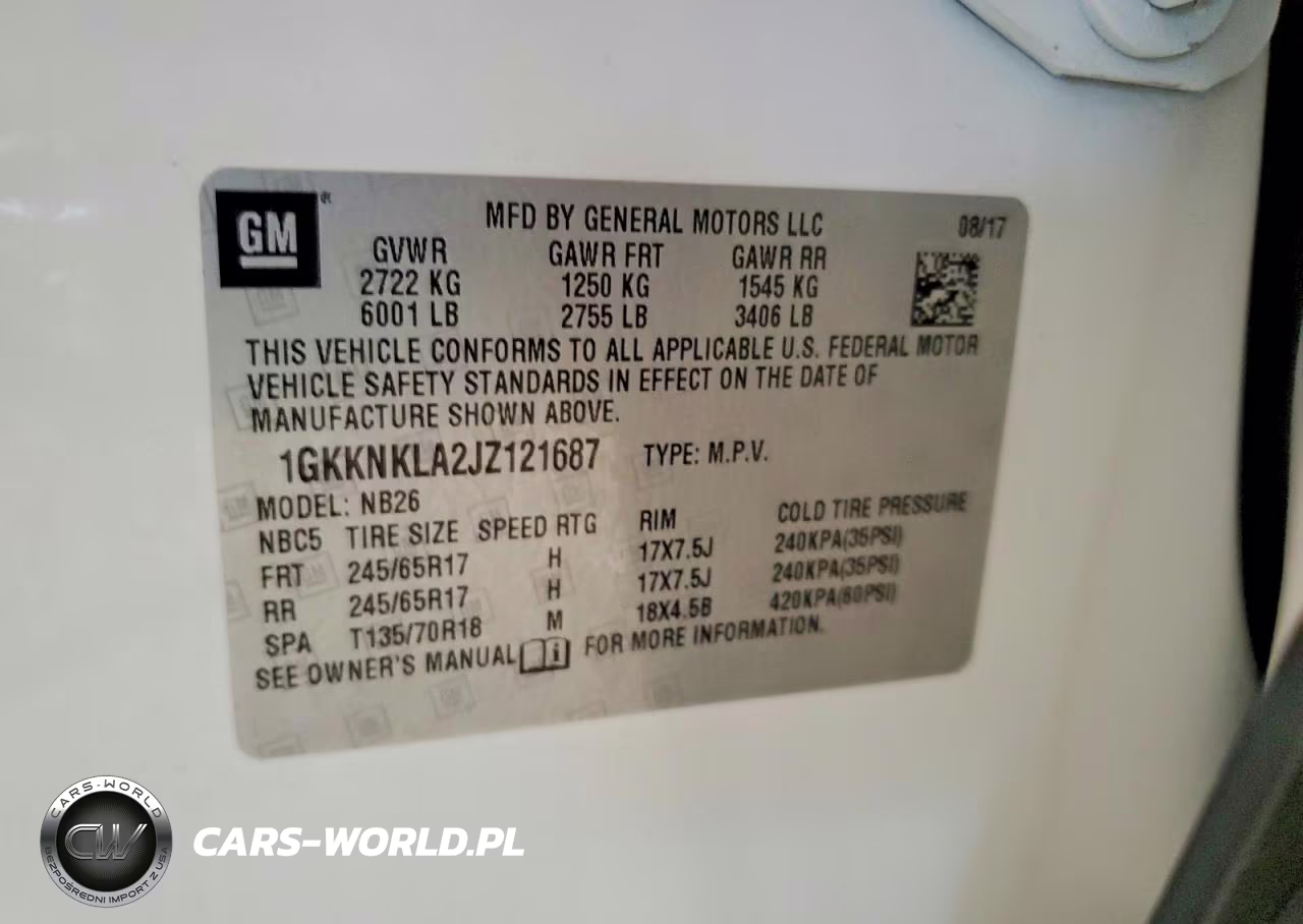 2018 GMC Acadia Sle VIN:1GKKNKLA2JZ121687 - 12