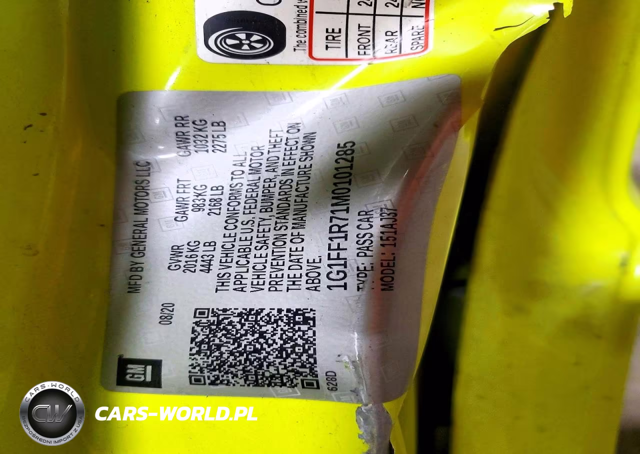 2021 Chevrolet Camaro Lz VIN:1G1FF1R71M0101285 - 12
