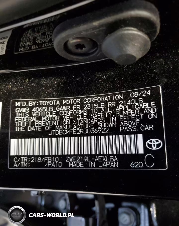 2024 Toyota Corolla Le VIN:JTDBCMFE2RJ036922 - 12