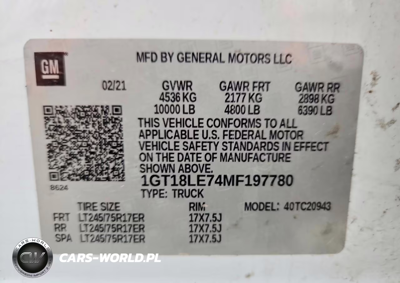 2021 GMC Sierra C2500 Heavy Duty VIN:1GT18LE74MF197780 - 12