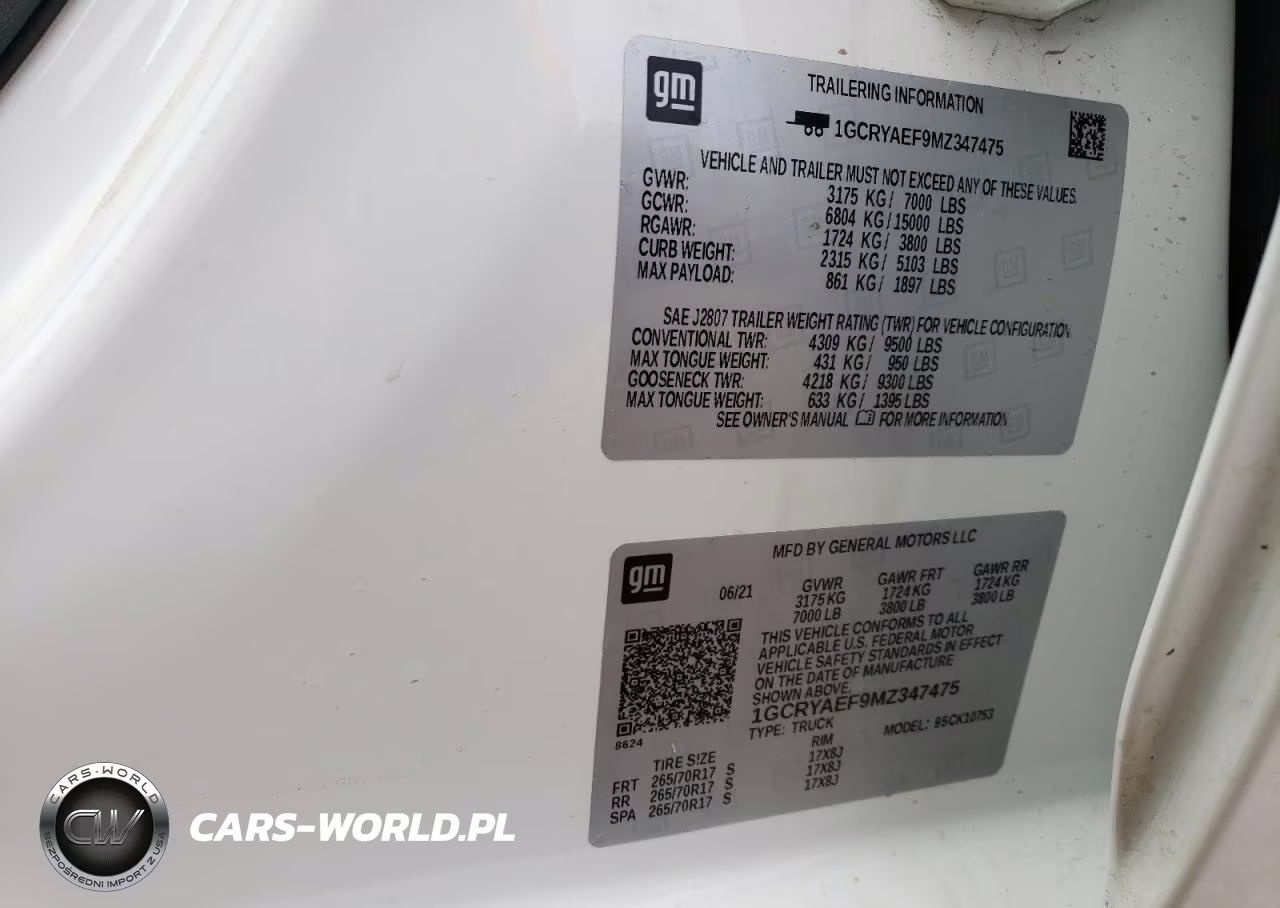 2021 Chevrolet Silverado K1500 VIN:1GCRYAEF9MZ347475 - 13