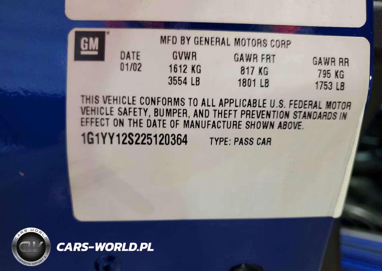 2002 Chevrolet Corvette Z06 VIN:1G1YY12S225120364 - 13