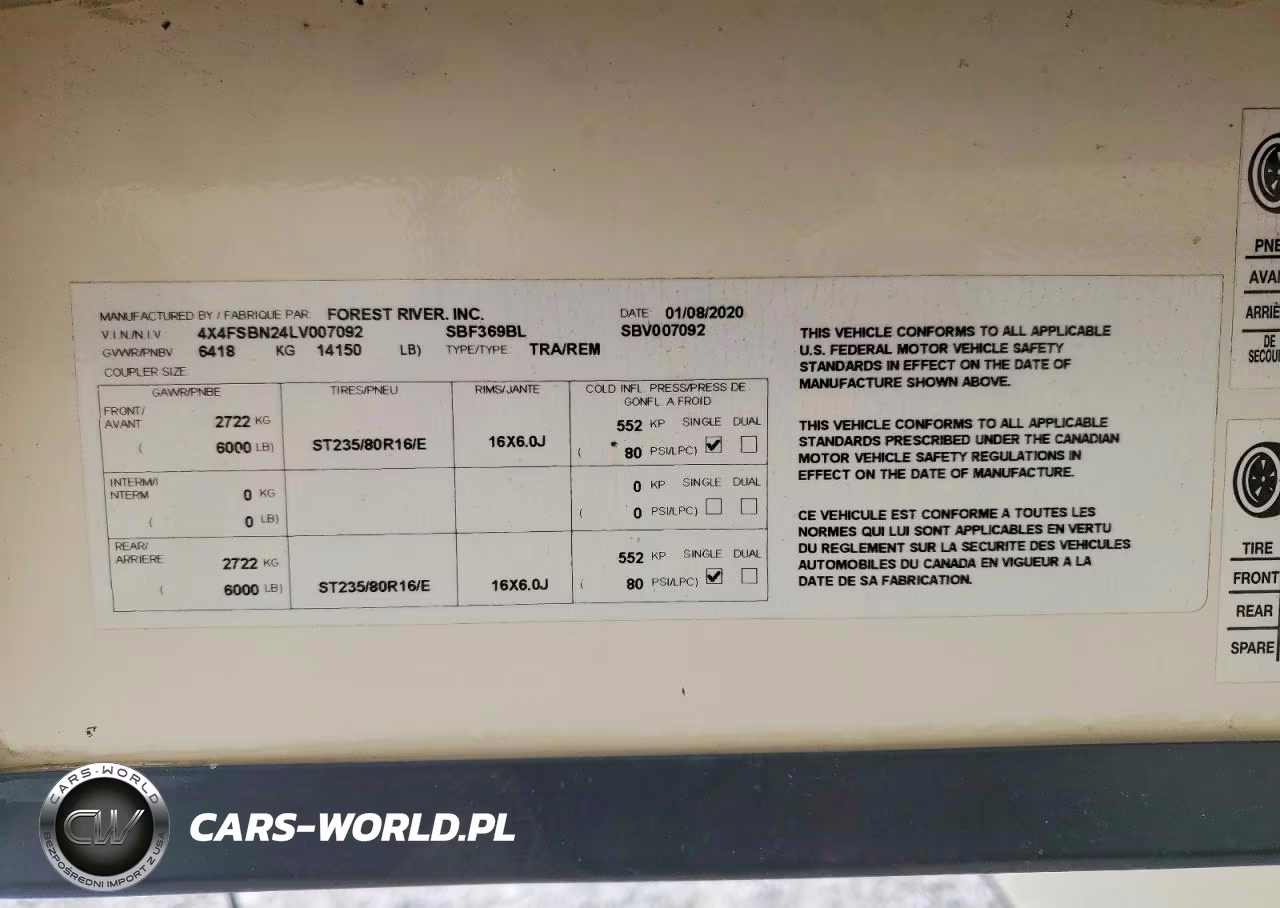 2020 Forest River Hemisphere Camper VIN:4X4FSBN24LV007092 - 10