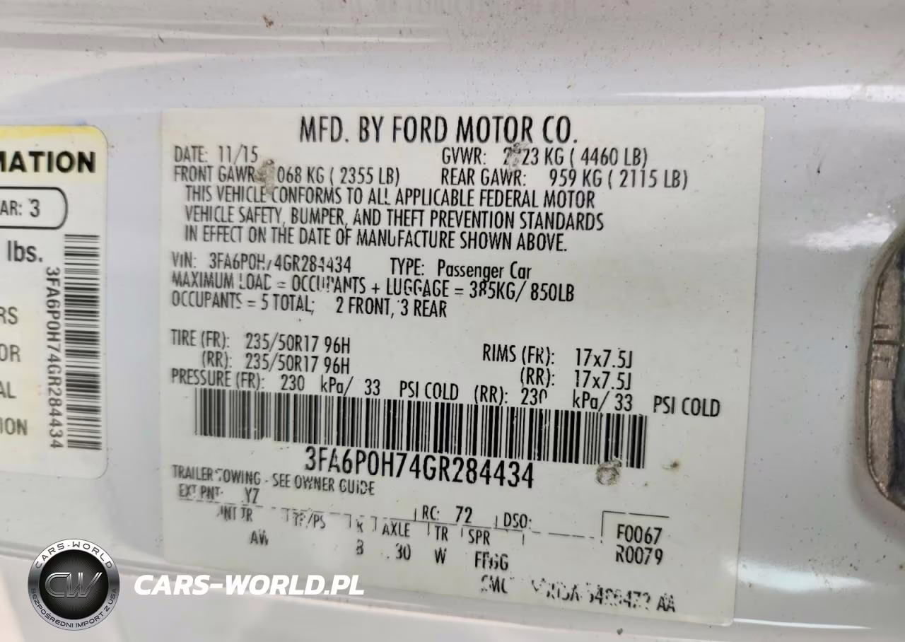 2016 Ford Fusion Se VIN:3FA6P0H74GR284434 - 12