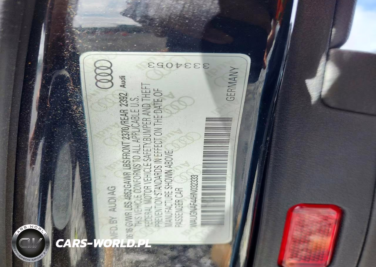2017 Audi A4 Premium VIN:WAUGNAF44HN032333 - 12