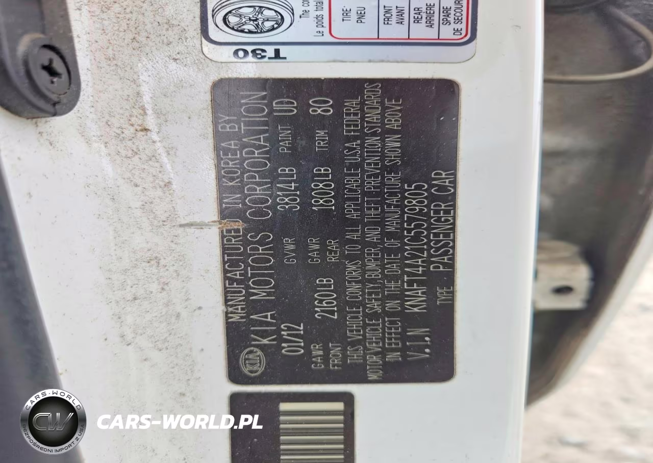 2012 Kia Forte Lx VIN:KNAFT4A21C5579805 - 13