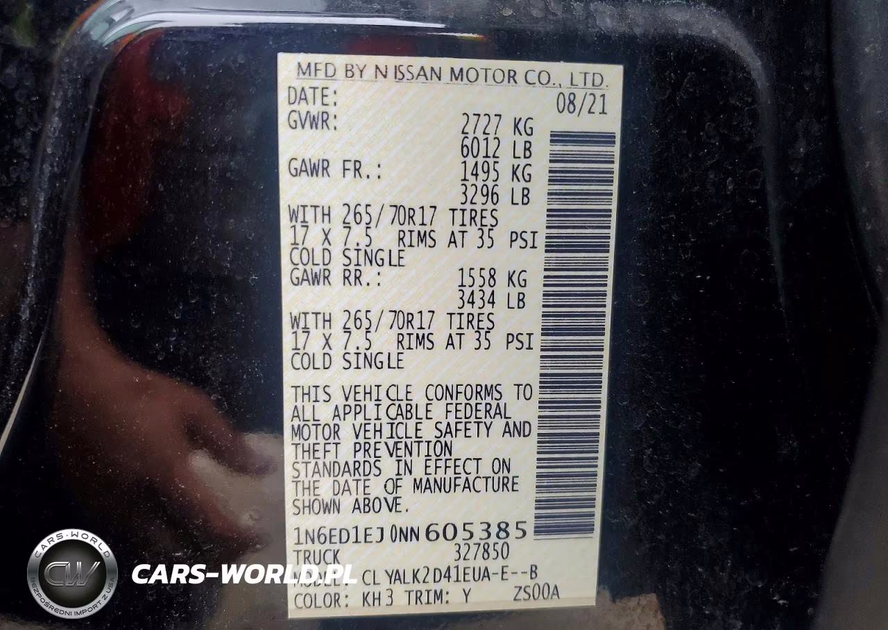 2022 Nissan Frontier Pro-X VIN:1N6ED1EJ0NN605385 - 13