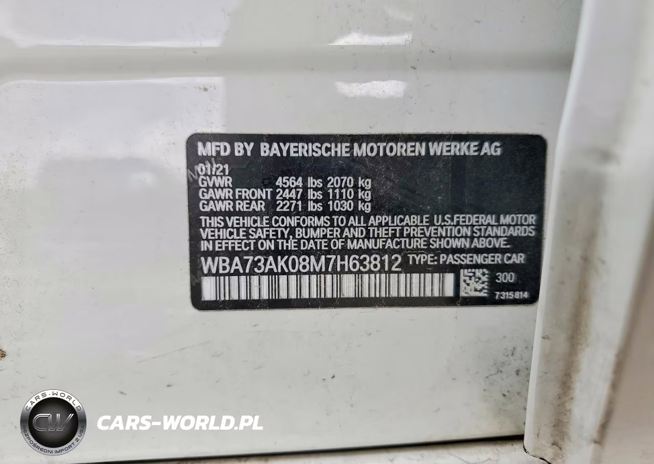 2021 BMW 228Xi VIN:WBA73AK08M7H63812 - 12