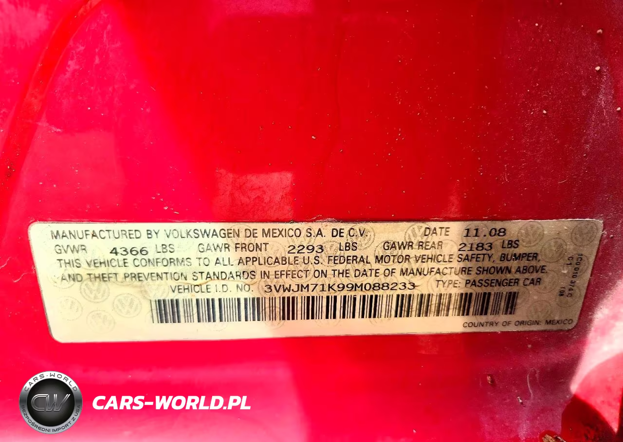 2009 Volkswagen Jetta S VIN:3VWJM71K99M088233 - 12