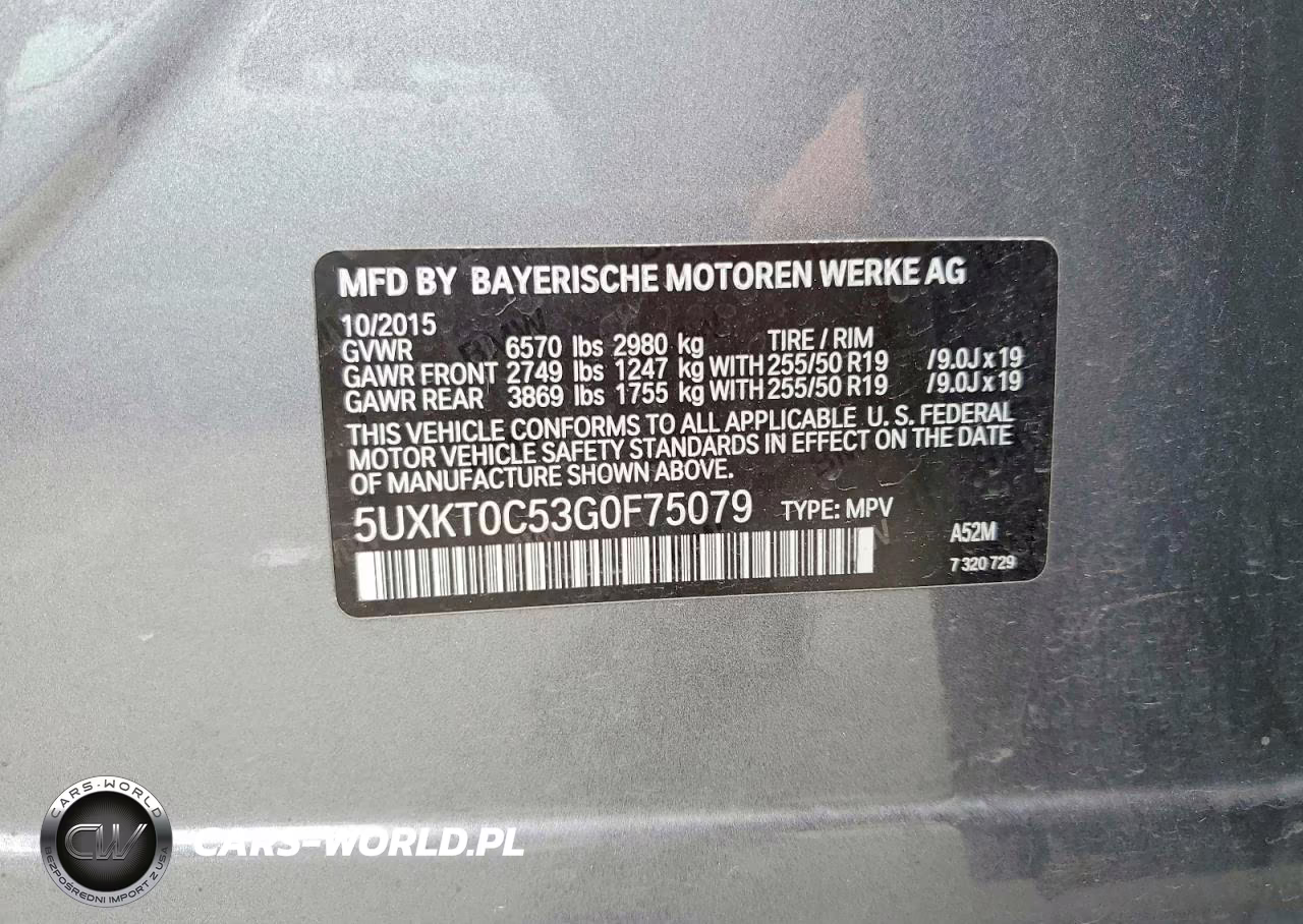 2016 BMW X5 Xdr40E VIN:5UXKT0C53G0F75079 - 13