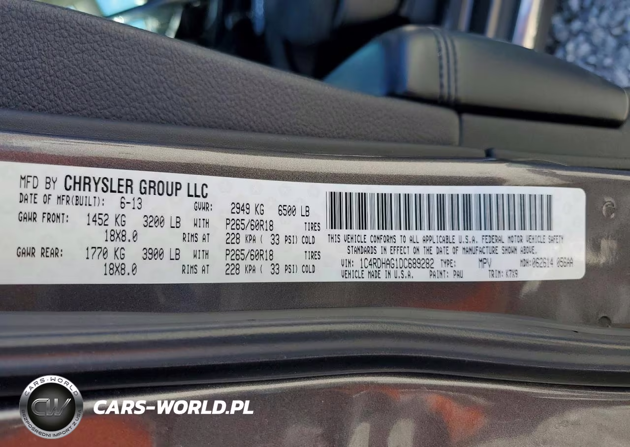2013 Dodge Durango Sxt VIN:1C4RDHAG1DC689282 - 13