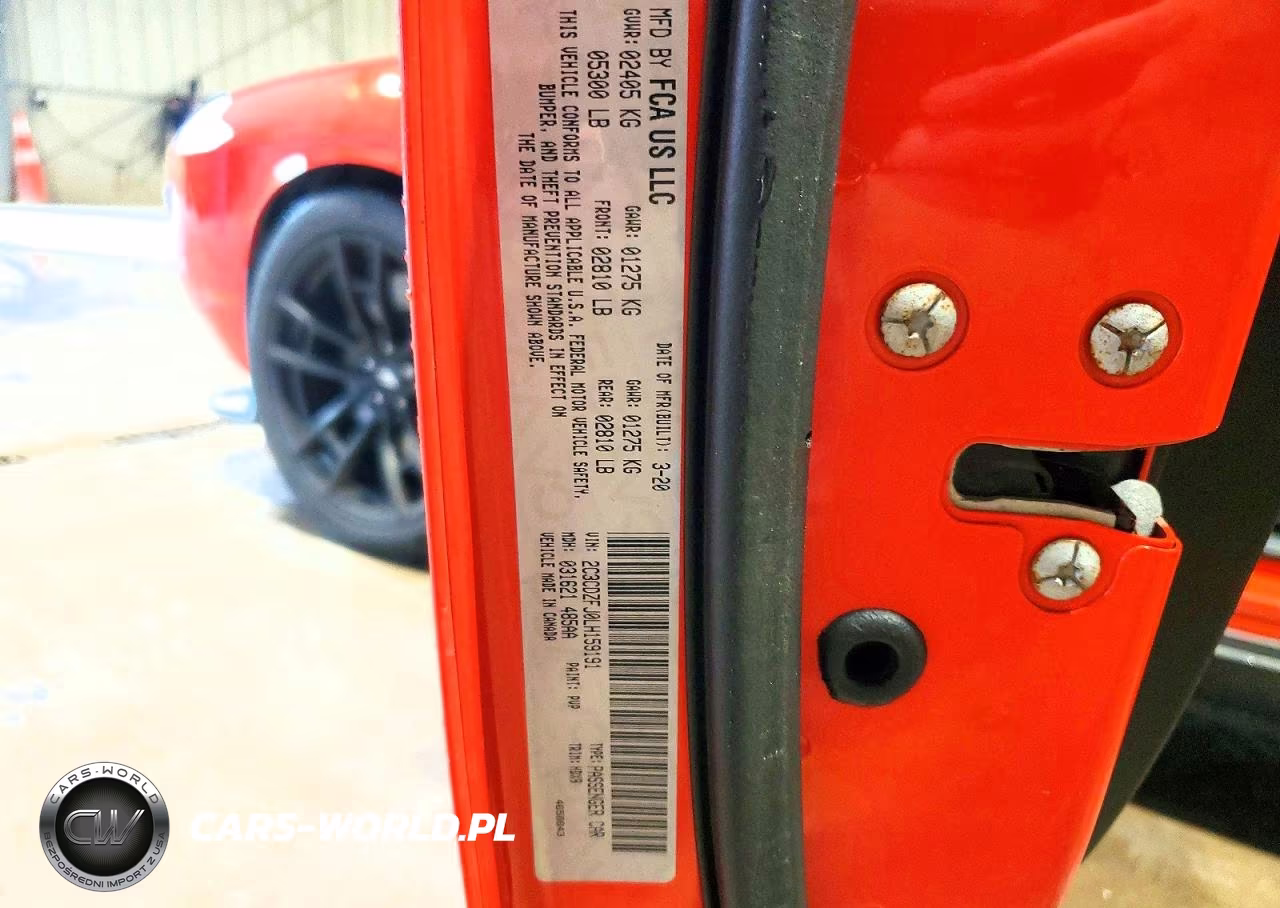 2020 Dodge Challenger R VIN:2C3CDZFJ0LH159191 - 13