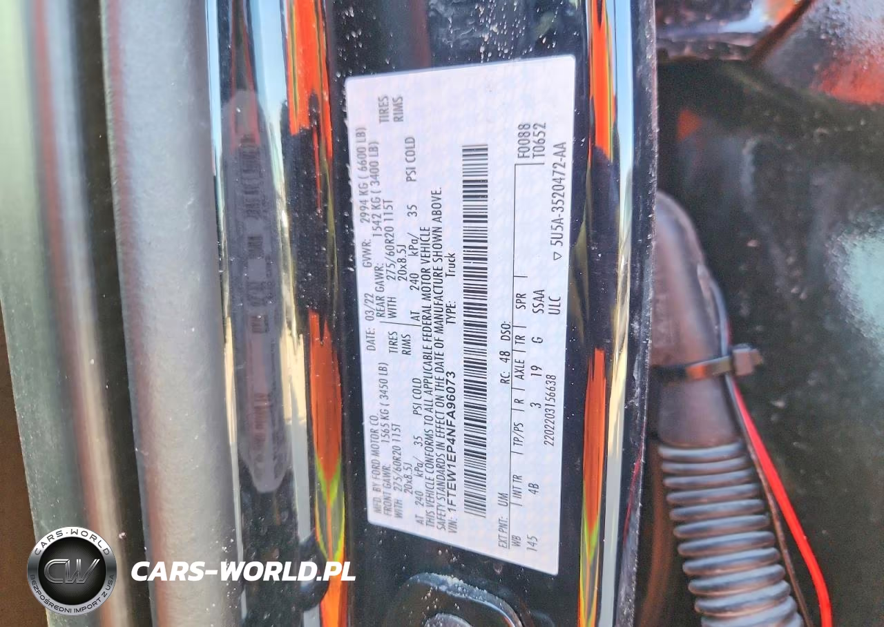 2022 Ford F150 Supercrew VIN:1FTEW1EP4NFA96073 - 12