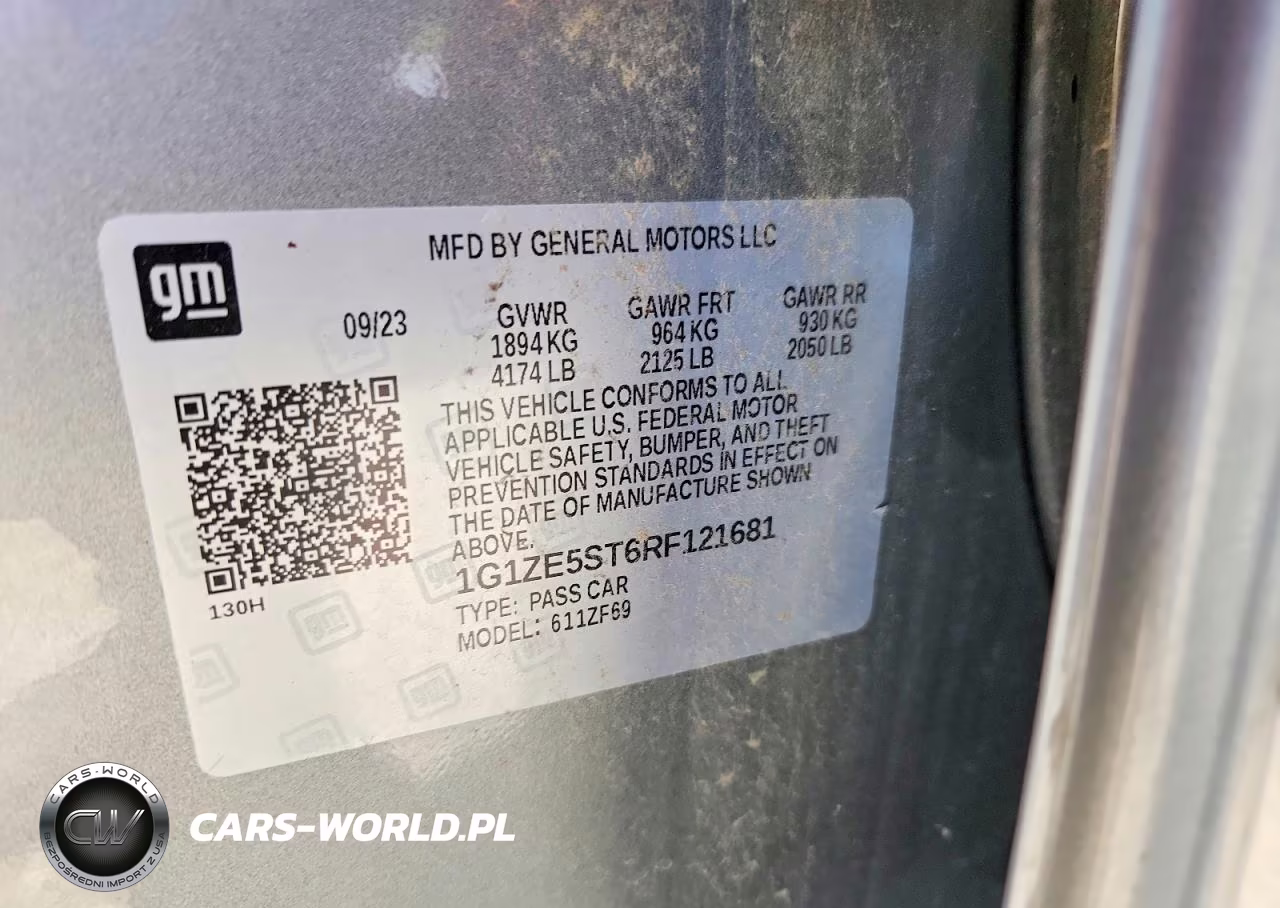 2024 Chevrolet Malibu Premier VIN:1G1ZE5ST6RF121681 - 12