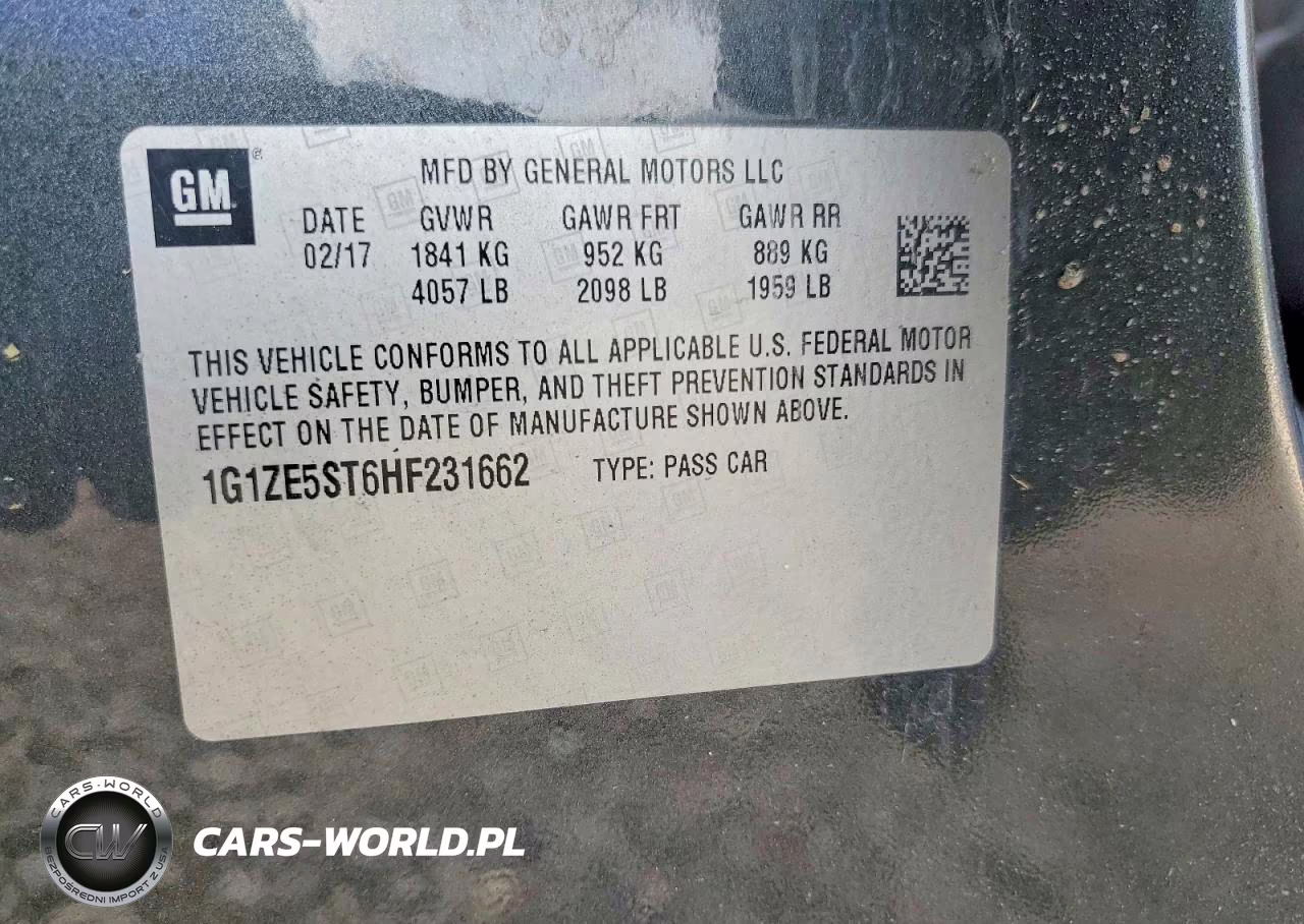 2017 Chevrolet Malibu Lt VIN:1G1ZE5ST6HF231662 - 13