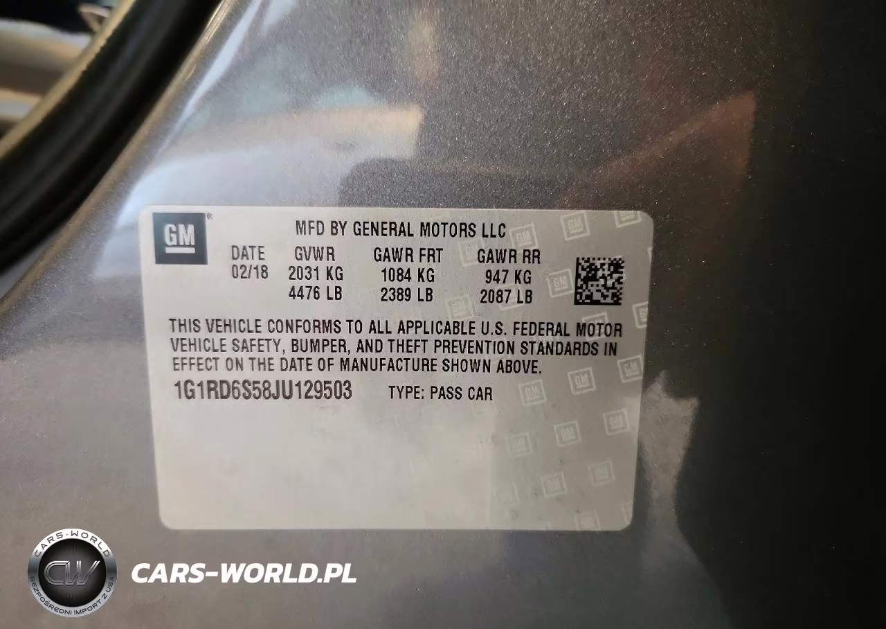 2018 Chevrolet Volt Premier VIN:1G1RD6S58JU129503 - 13
