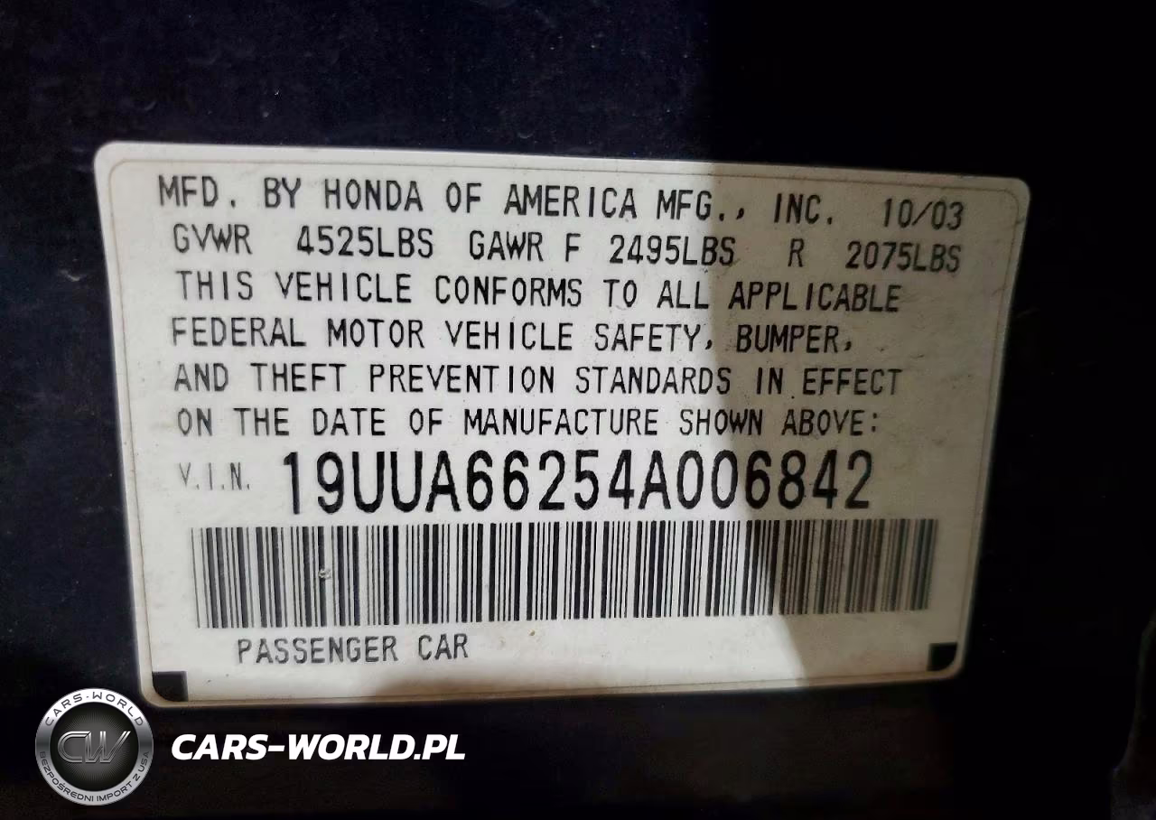 2004 Acura Tl VIN:19UUA66254A006842 - 12