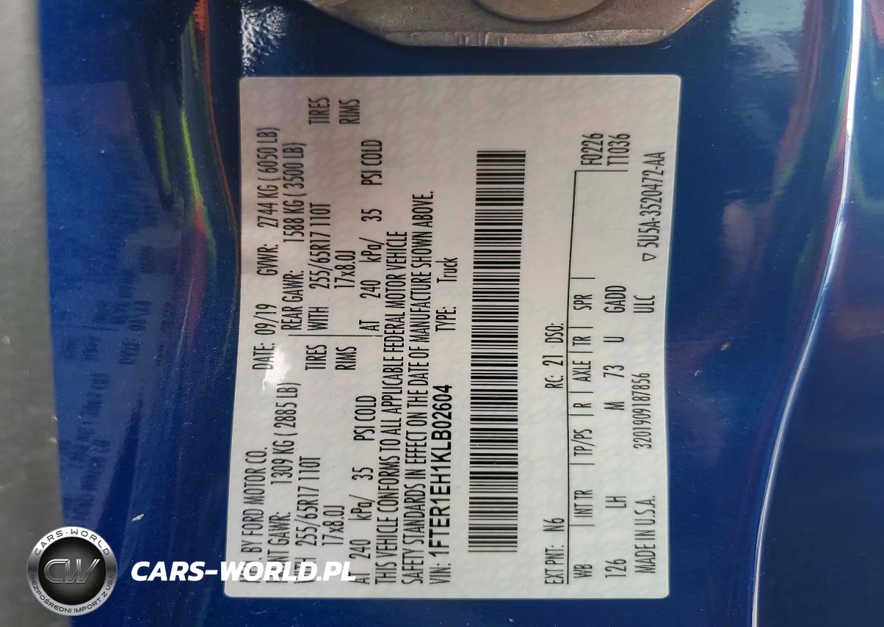 2019 Ford Ranger Xl VIN:1FTER1EH1KLB02604 - 13
