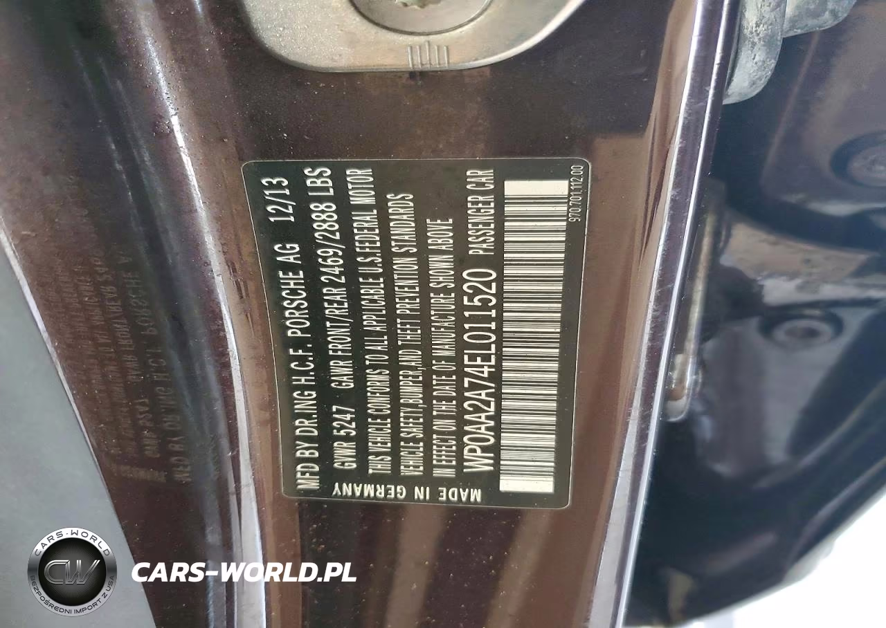 2014 Porsche Panamera 2 VIN:WP0AA2A74EL011520 - 12