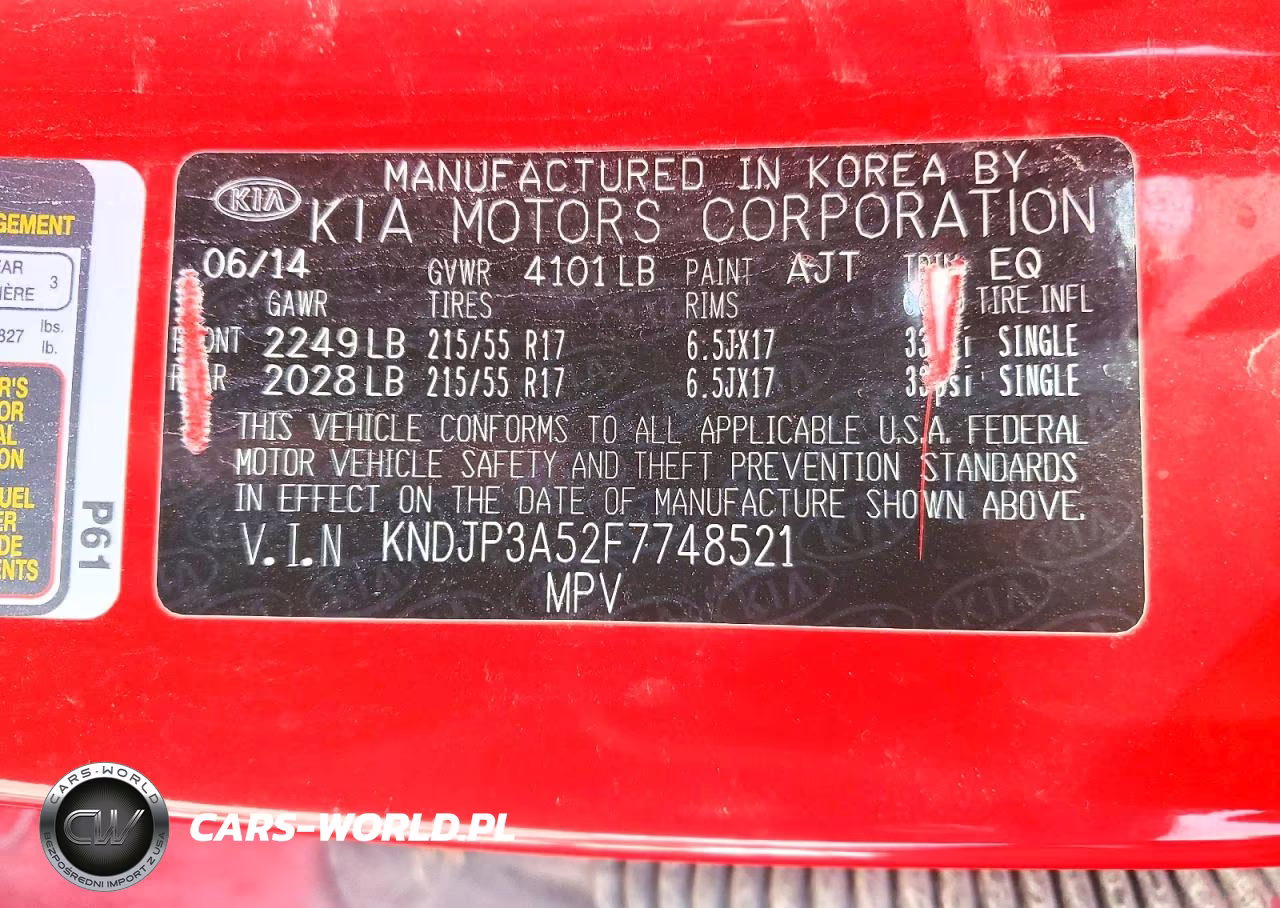 2015 Kia Soul + VIN:KNDJP3A52F7748521 - 12