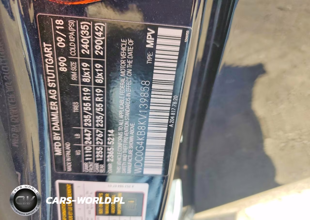 2019 Mercedes-Benz Glc 300 4Matic VIN:WDC0G4KB8KV139858 - 13