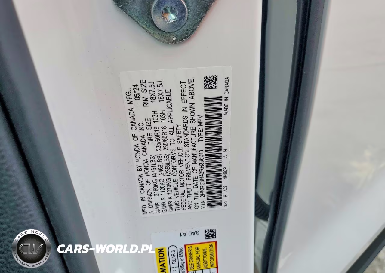 2024 Honda Cr-V Ex VIN:2HKRS3H43RH336011 - 12