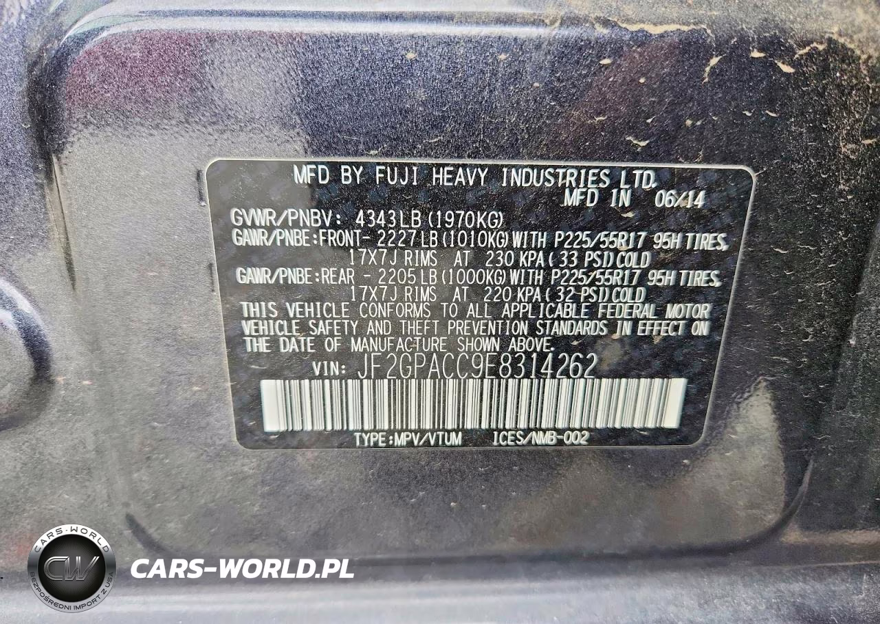 2014 Subaru Xv Crosstrek 2.0 Premium VIN:JF2GPACC9E8314262 - 14