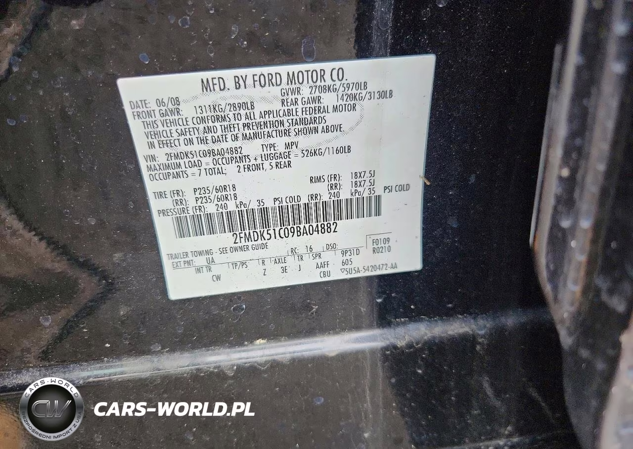 2009 Ford Flex Se VIN:2FMDK51C09BA04882 - 13