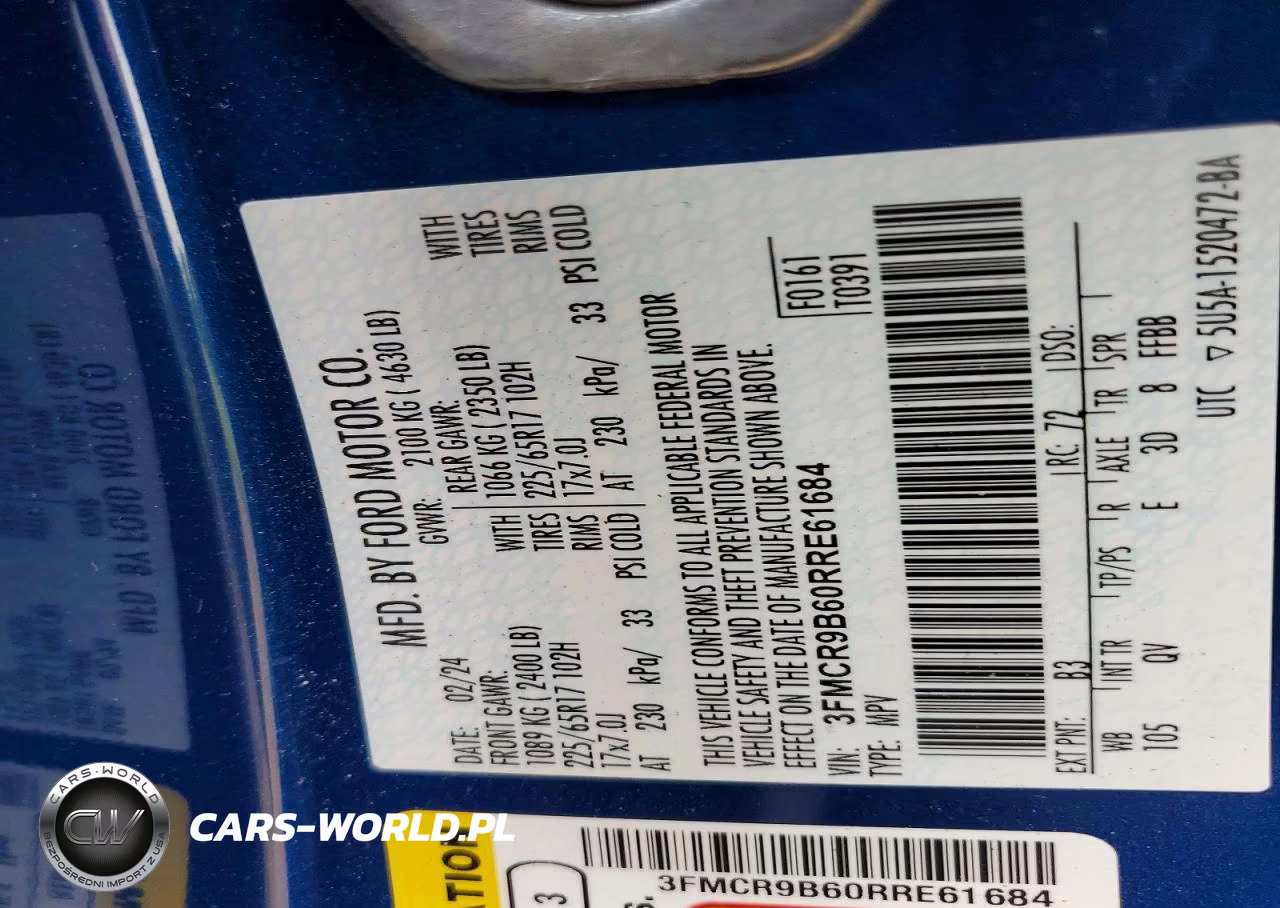 2024 Ford Bronco Sport Big Bend VIN:3FMCR9B60RRE61684 - 13
