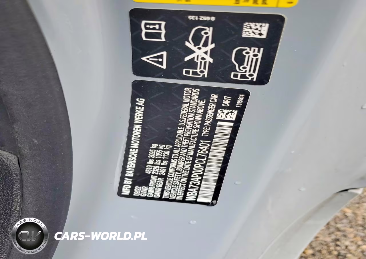 2023 BMW 430Xi VIN:WBA73AP00PCL76401 - 12