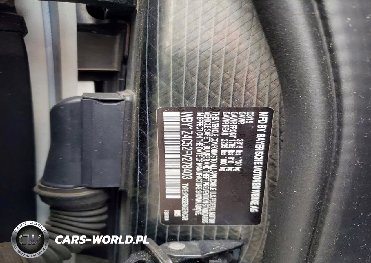 2015 BMW I3 Rex VIN:WBY1Z4C52FV278403 - 12