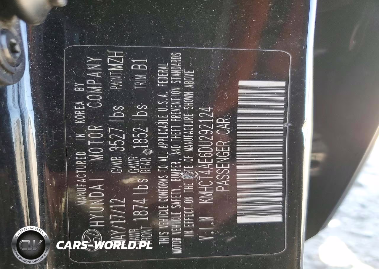 2013 Hyundai Accent Gls VIN:KMHCT4AE6DU292124 - 12