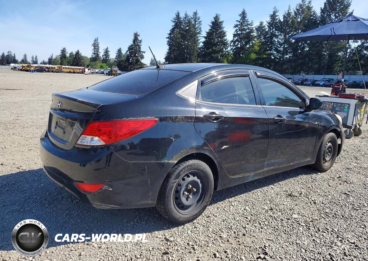 2013 Hyundai Accent Gls VIN:KMHCT4AE6DU292124 - 3