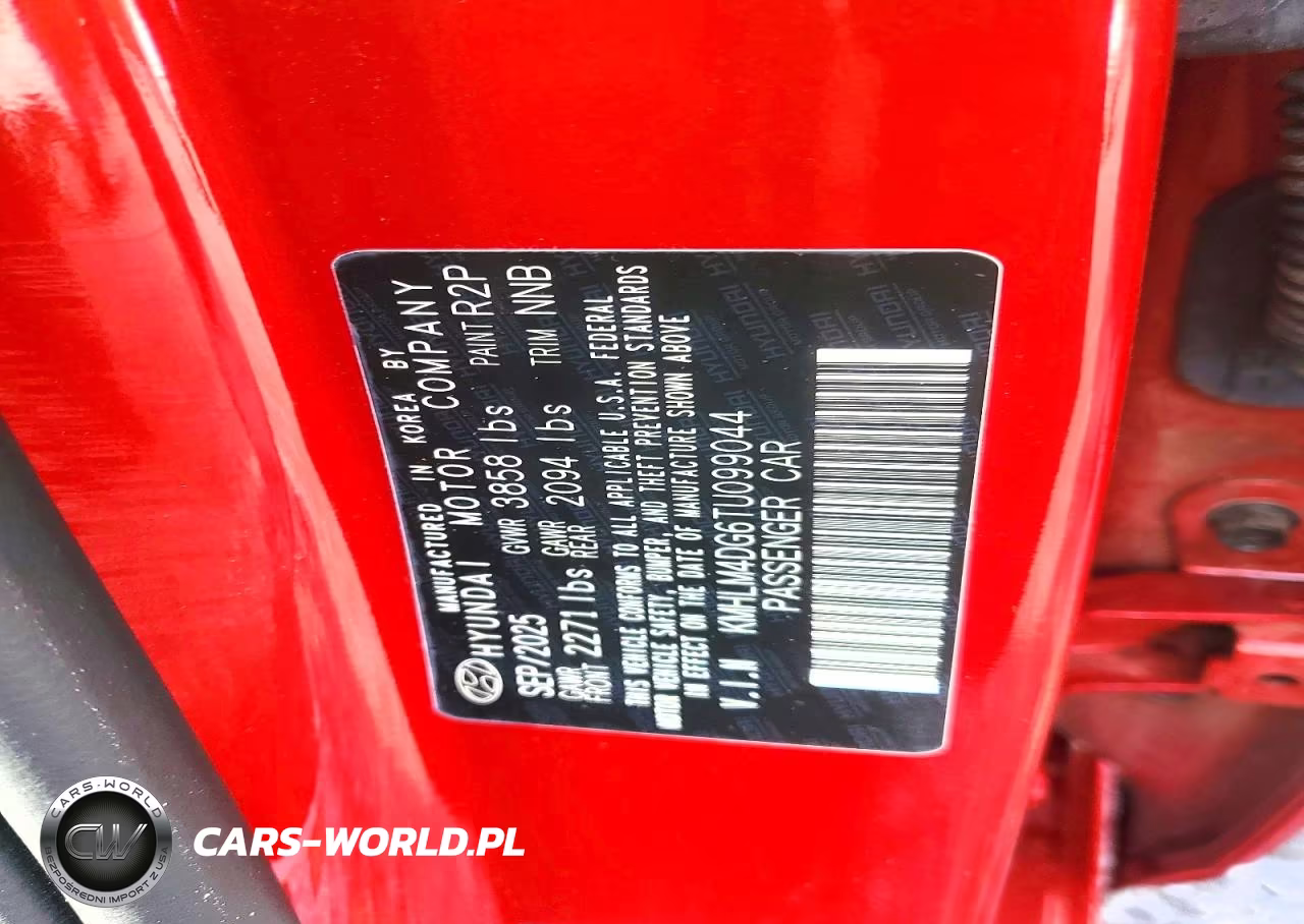 2026 Hyundai Elantra Sel Sport VIN:KMHLM4DG6TU099044 - 12