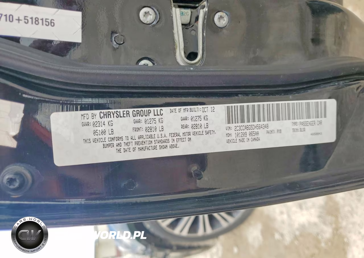 2013 Chrysler 300 S VIN:2C3CCABG5DH564348 - 12