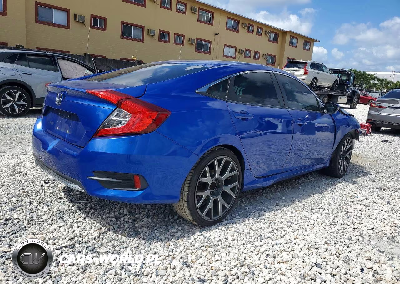 2019 Honda Civic Lx VIN:19XFC2F61KE040056 - 3