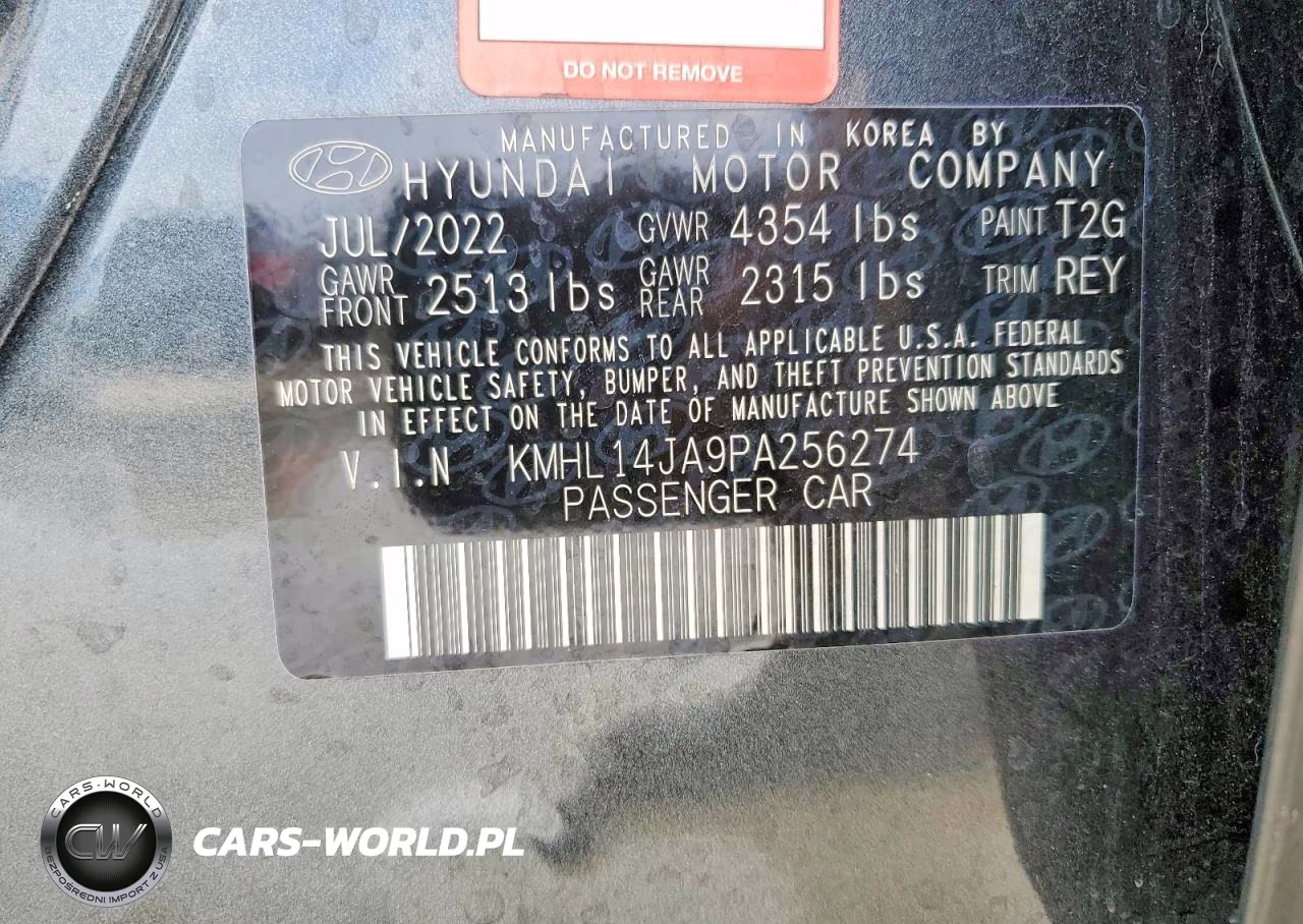 2023 Hyundai Sonata Sel VIN:KMHL14JA9PA256274 - 13