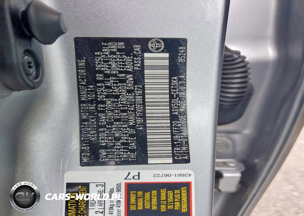 2015 Toyota Camry Se VIN:4T1BF1FK0FU881673 - 12