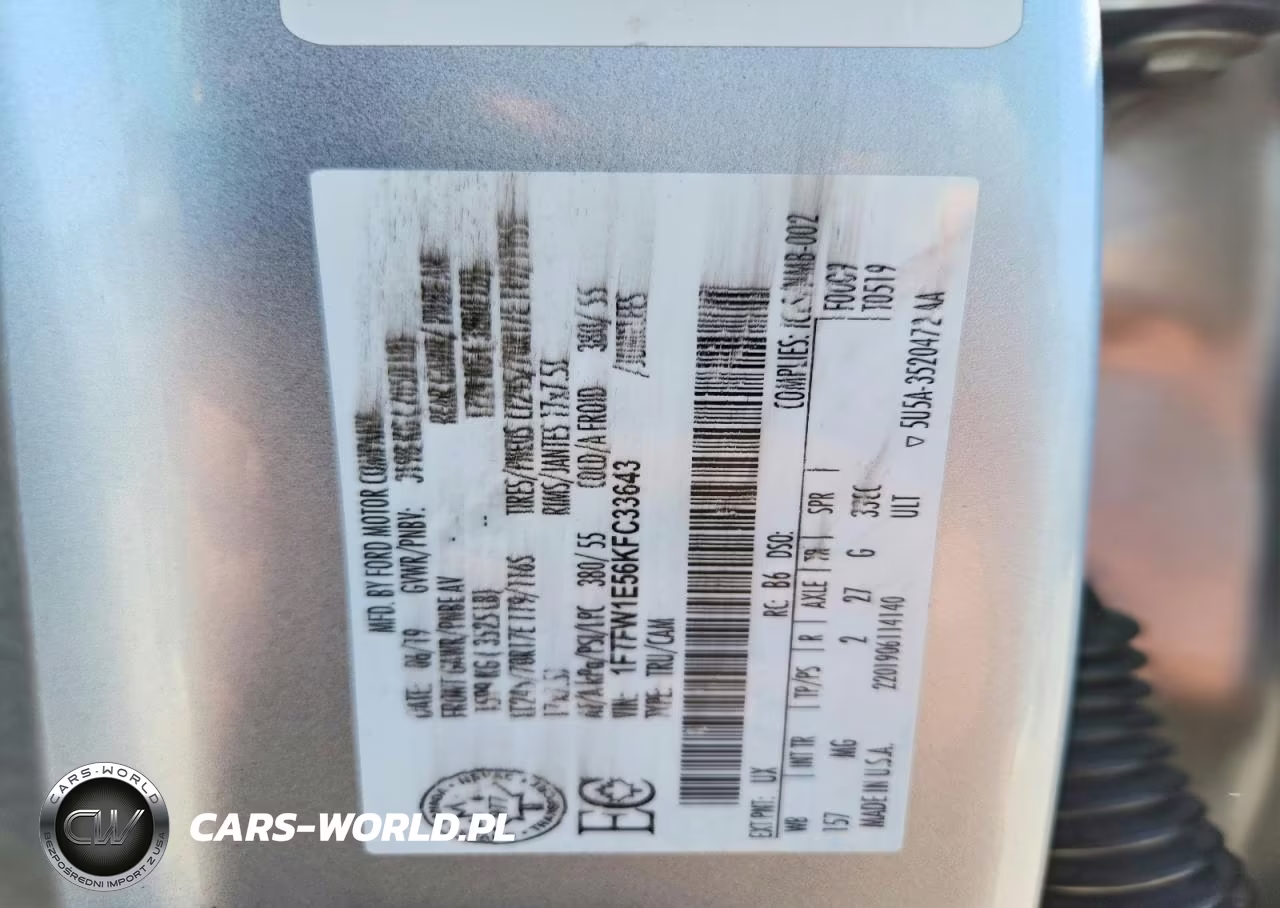 2019 Ford F150 Supercrew VIN:1FTFW1E56KFC33643 - 12