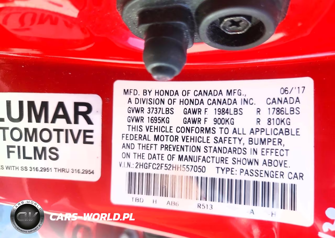 2017 Honda Civic Lx VIN:2HGFC2F52HH557050 - 13