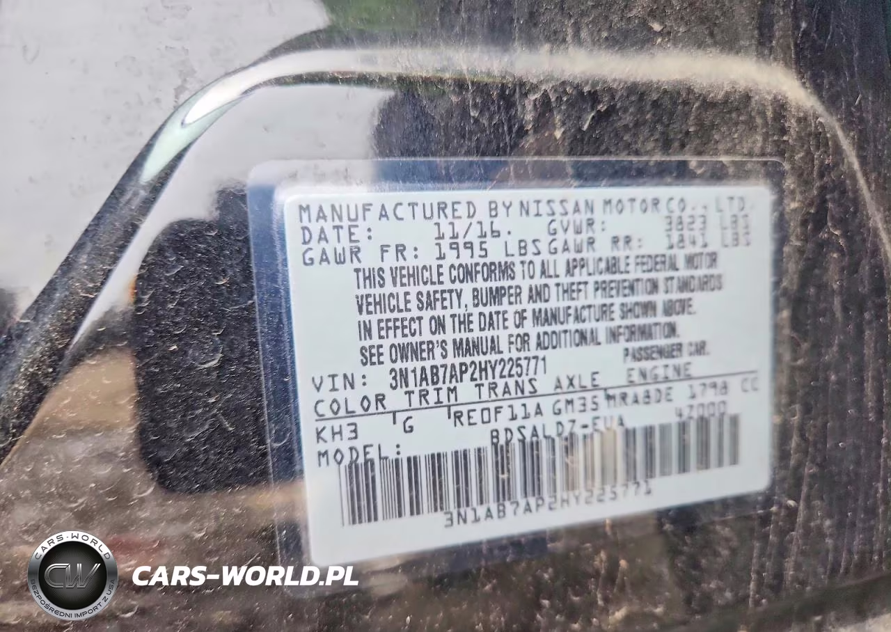 2017 Nissan Sentra Sv VIN:3N1AB7AP2HY225771 - 12
