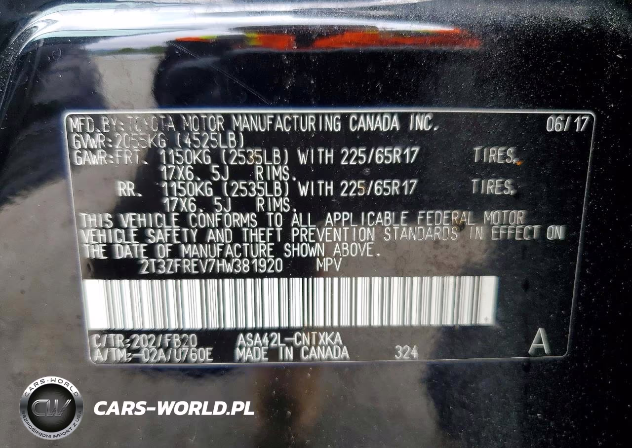 2017 Toyota Rav4 Le VIN:2T3ZFREV7HW381920 - 12