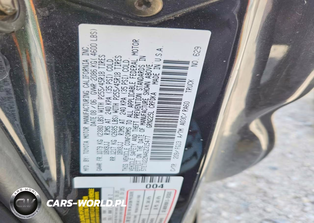 2006 Toyota Tacoma X-Runner Access Cab VIN:5TETU22N46Z315477 - 12