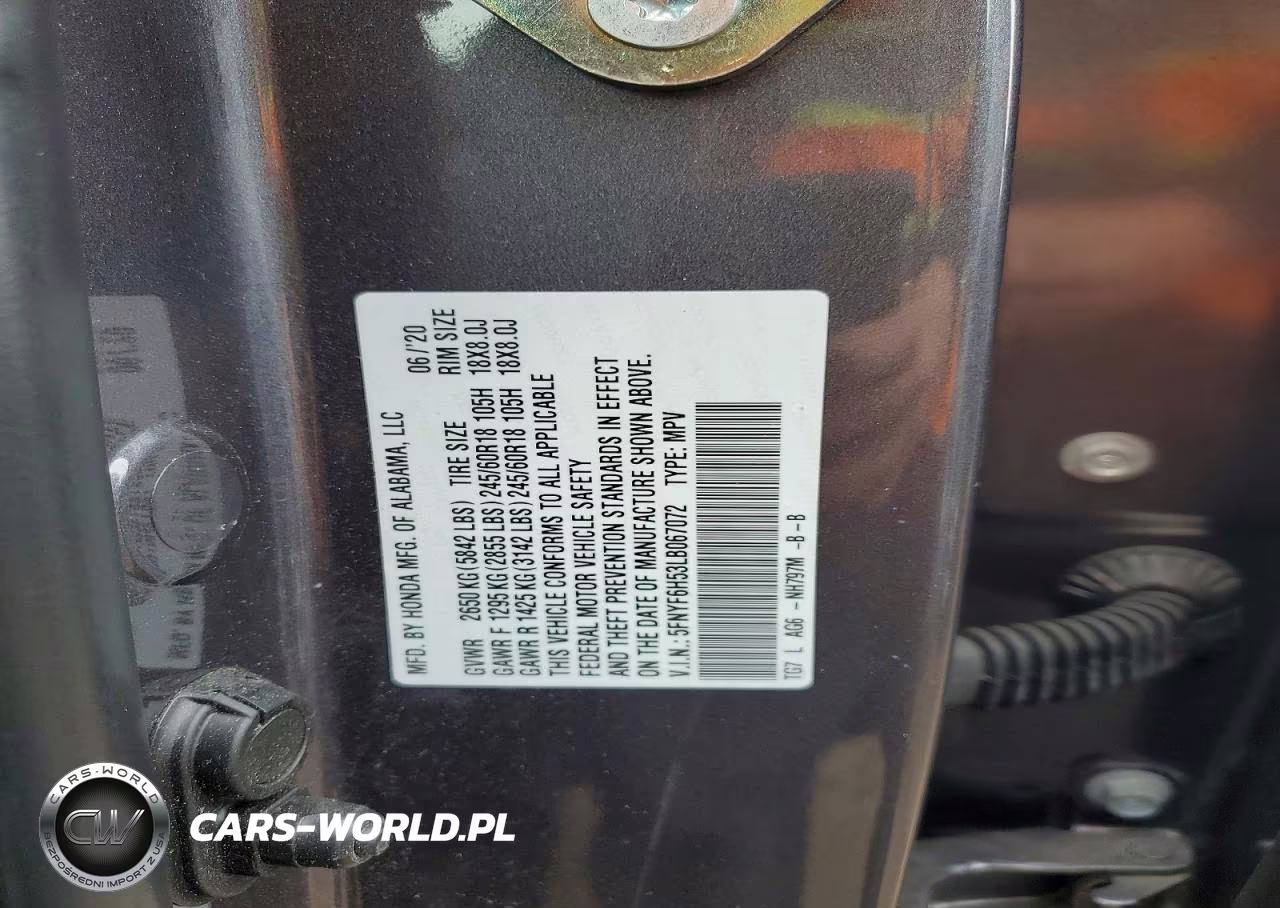 2020 Honda Pilot Exl VIN:5FNYF6H53LB067072 - 12