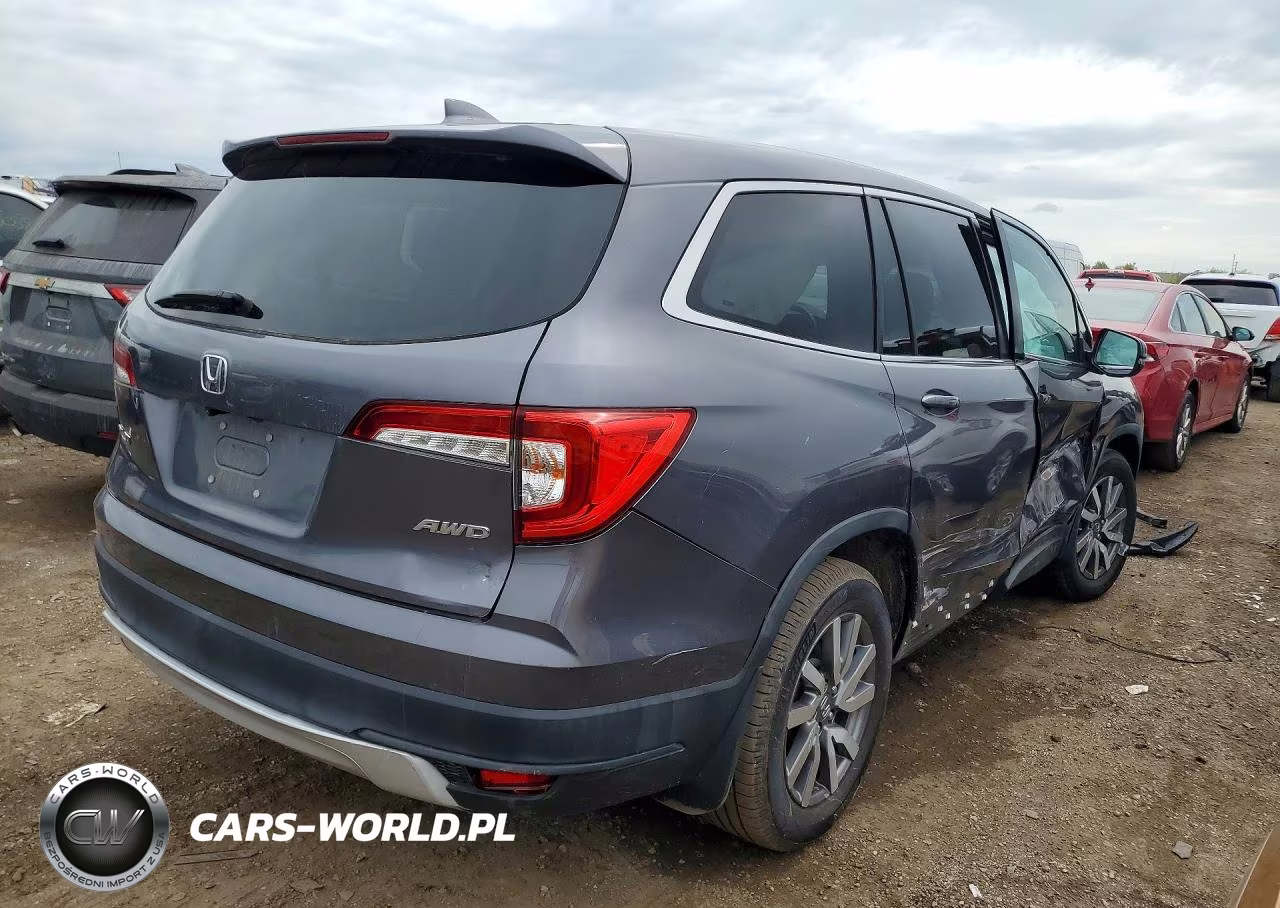 2020 Honda Pilot Exl VIN:5FNYF6H53LB067072 - 3