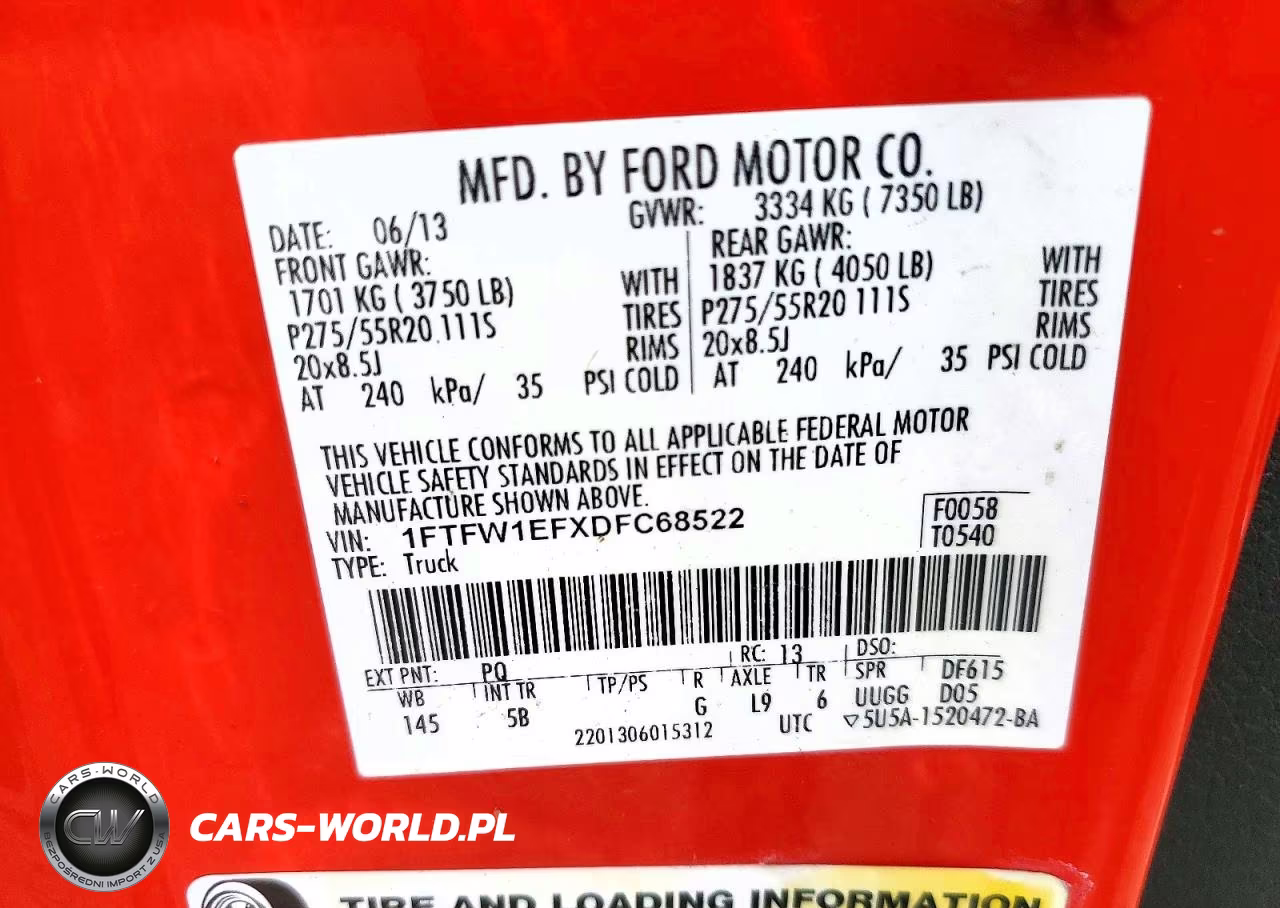 2013 Ford F150 Supercrew VIN:1FTFW1EFXDFC68522 - 12