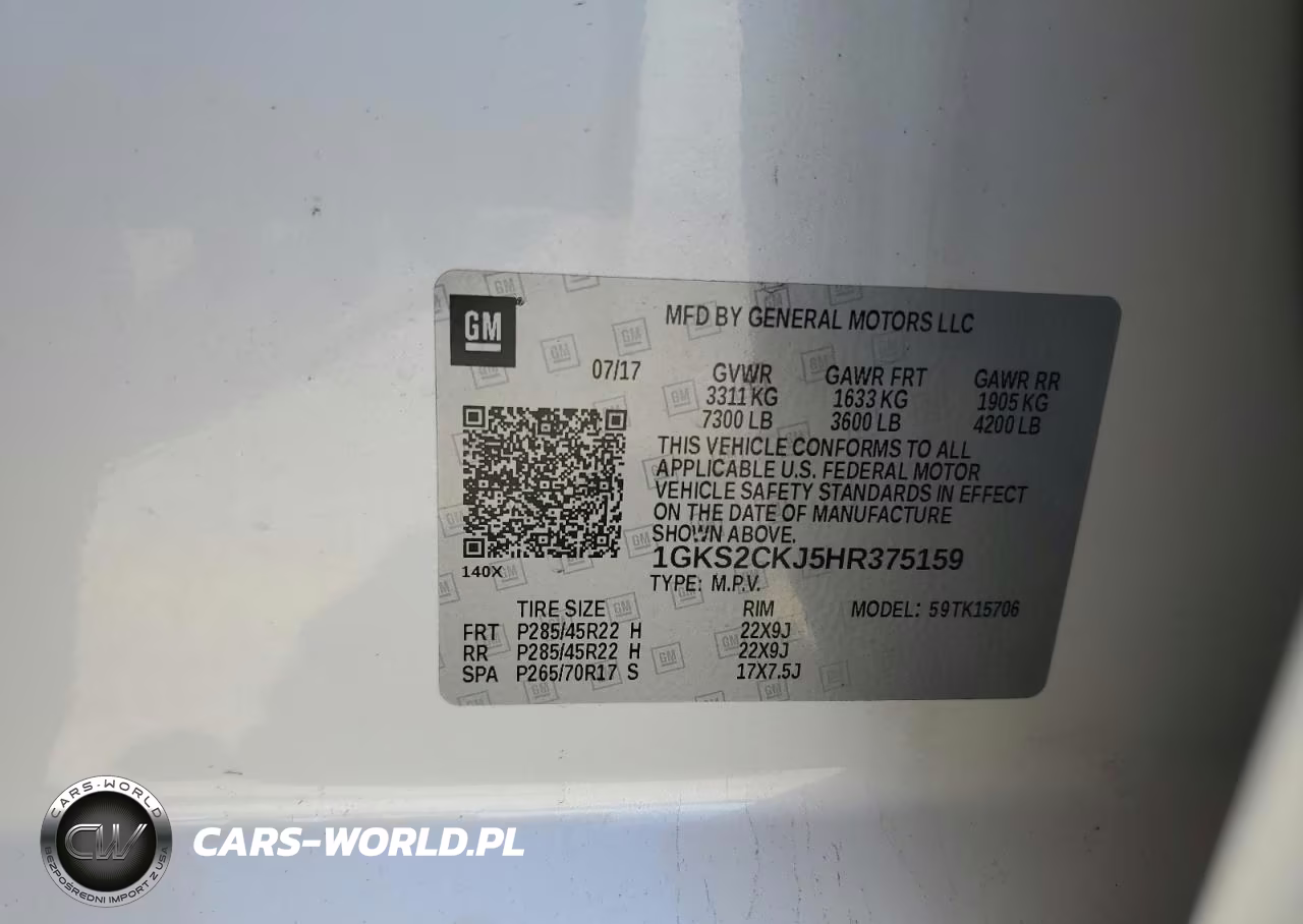 2017 GMC Yukon Denali VIN:1GKS2CKJ5HR375159 - 12