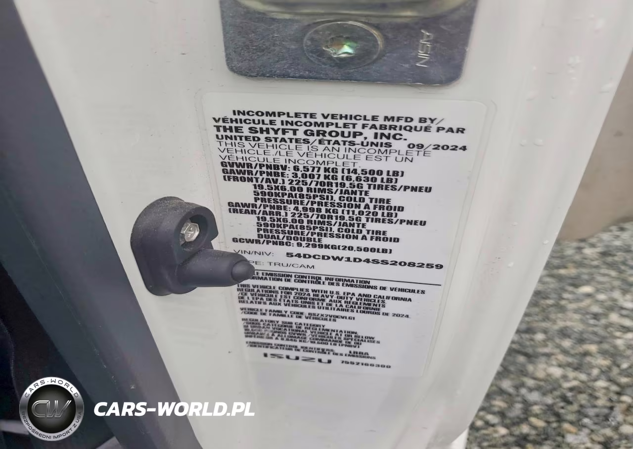 2025 Chevrolet 4500 Delivery Van VIN:54DCDW1D4SS208259 - 14