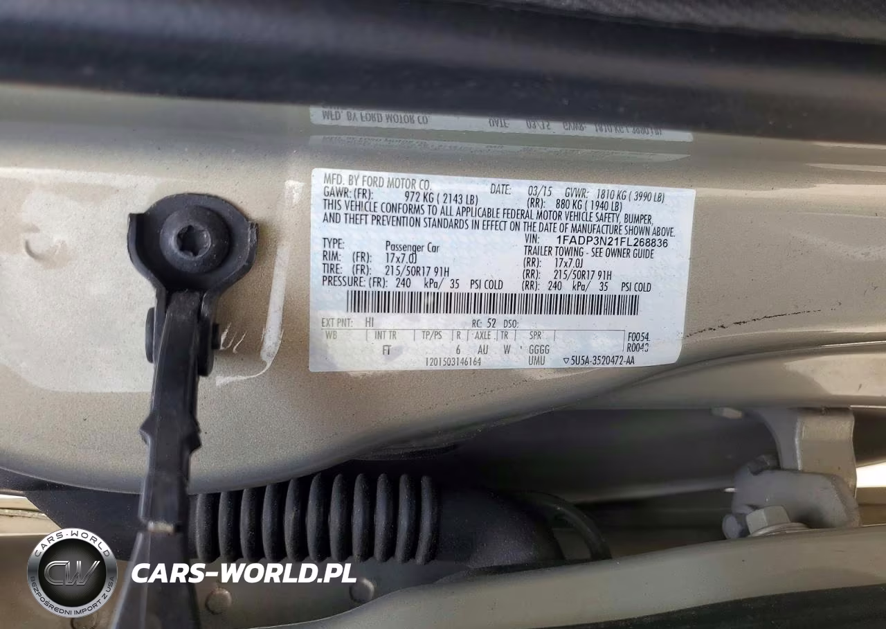 2015 Ford Focus Titanium VIN:1FADP3N21FL268836 - 12