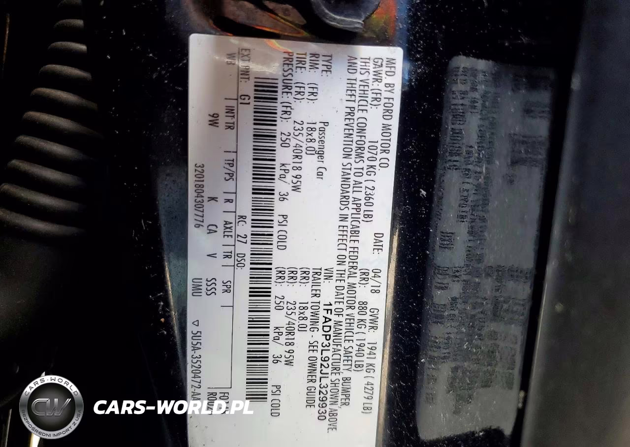 2018 Ford Focus St VIN:1FADP3L92JL329930 - 12